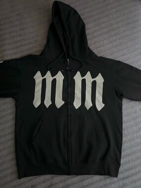 Marilyn Manson Large Zip Up Hoodie